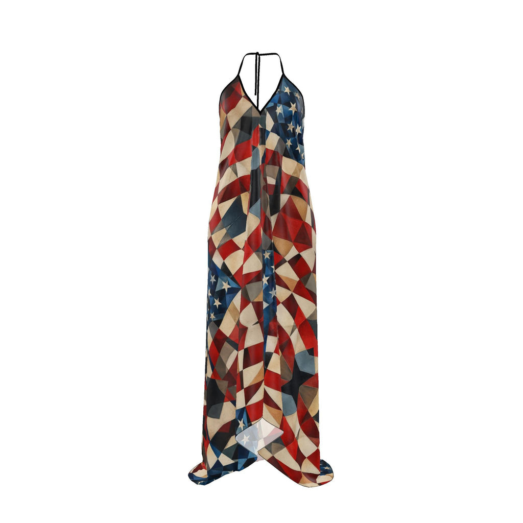 Halterneck backless dress USA 250th