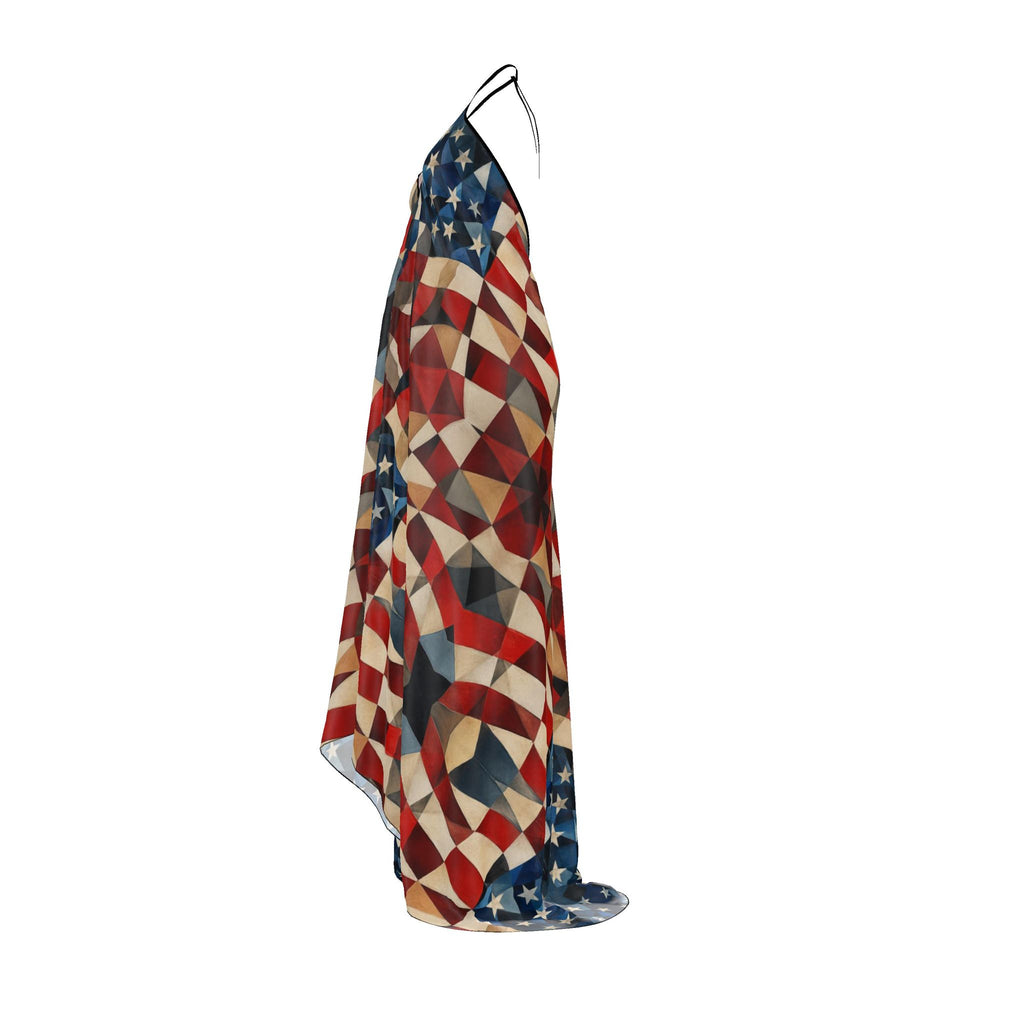 Halterneck backless dress USA 250th