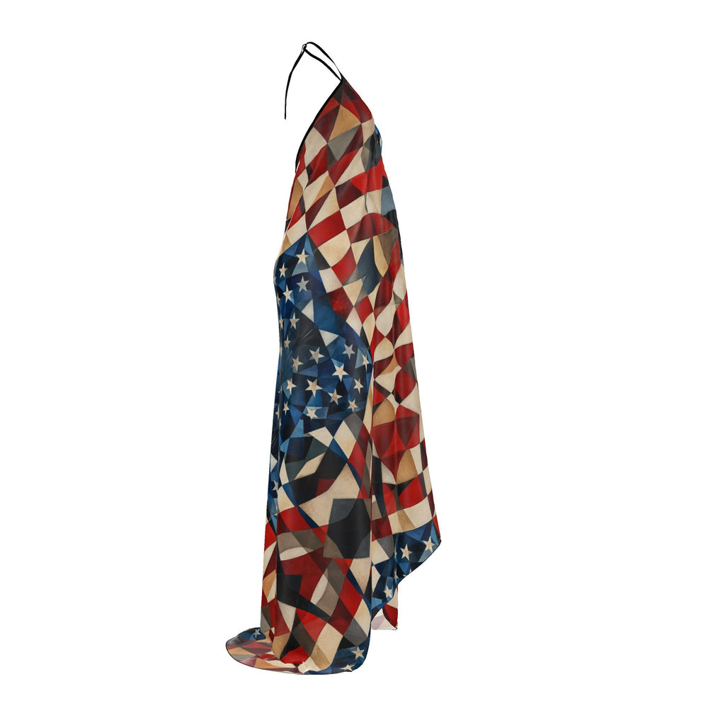 Halterneck backless dress USA 250th